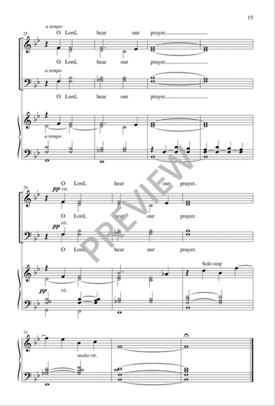 Seven Short Choral Meditations Divisi scores gallery preview page 15