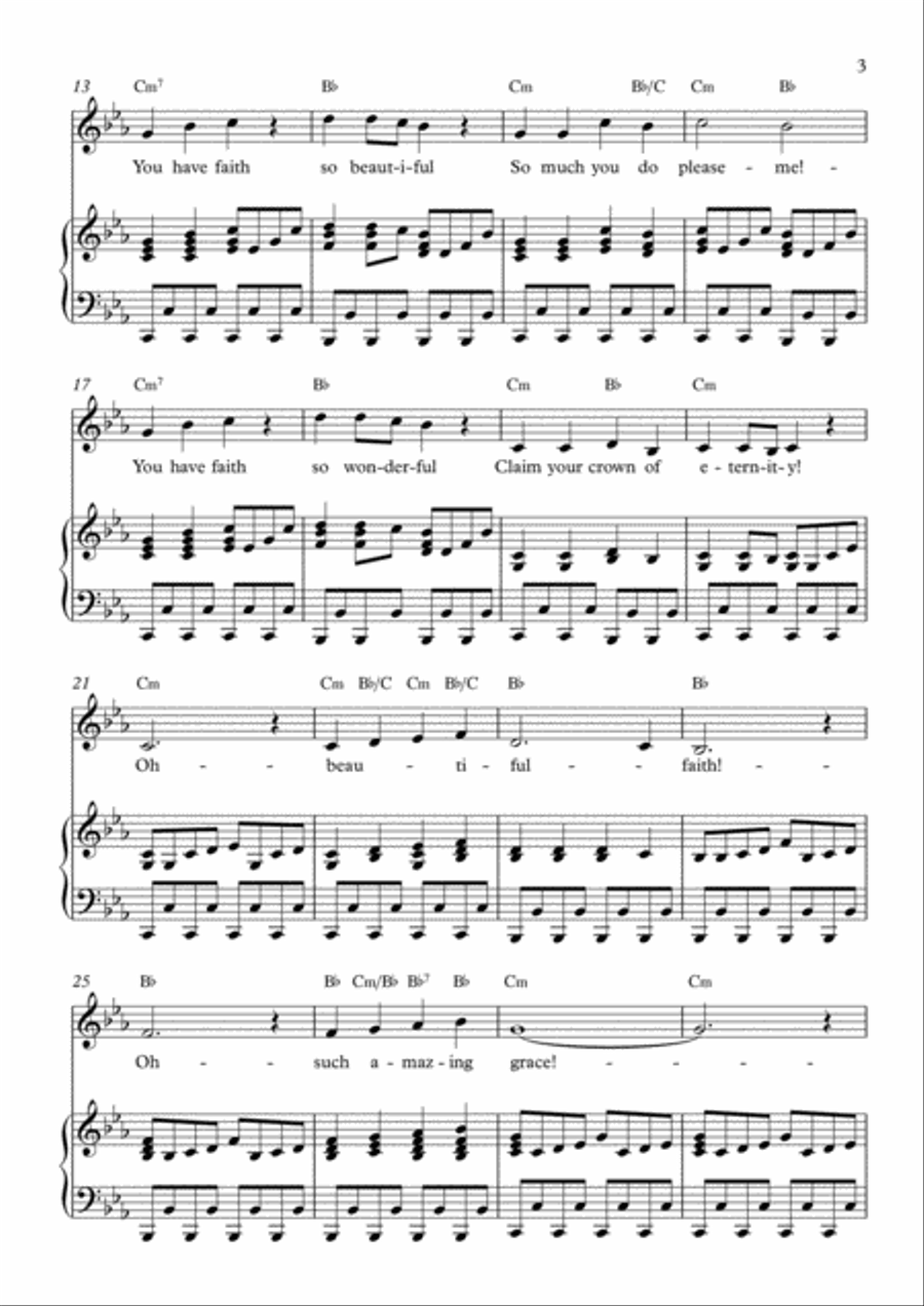 Beautiful Faith Voice scores gallery preview page 3