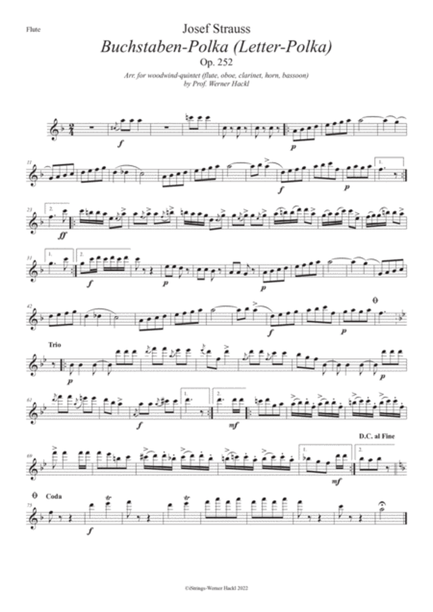 Buchstaben-Polka (Letter-Polka) for woodwind quintet
