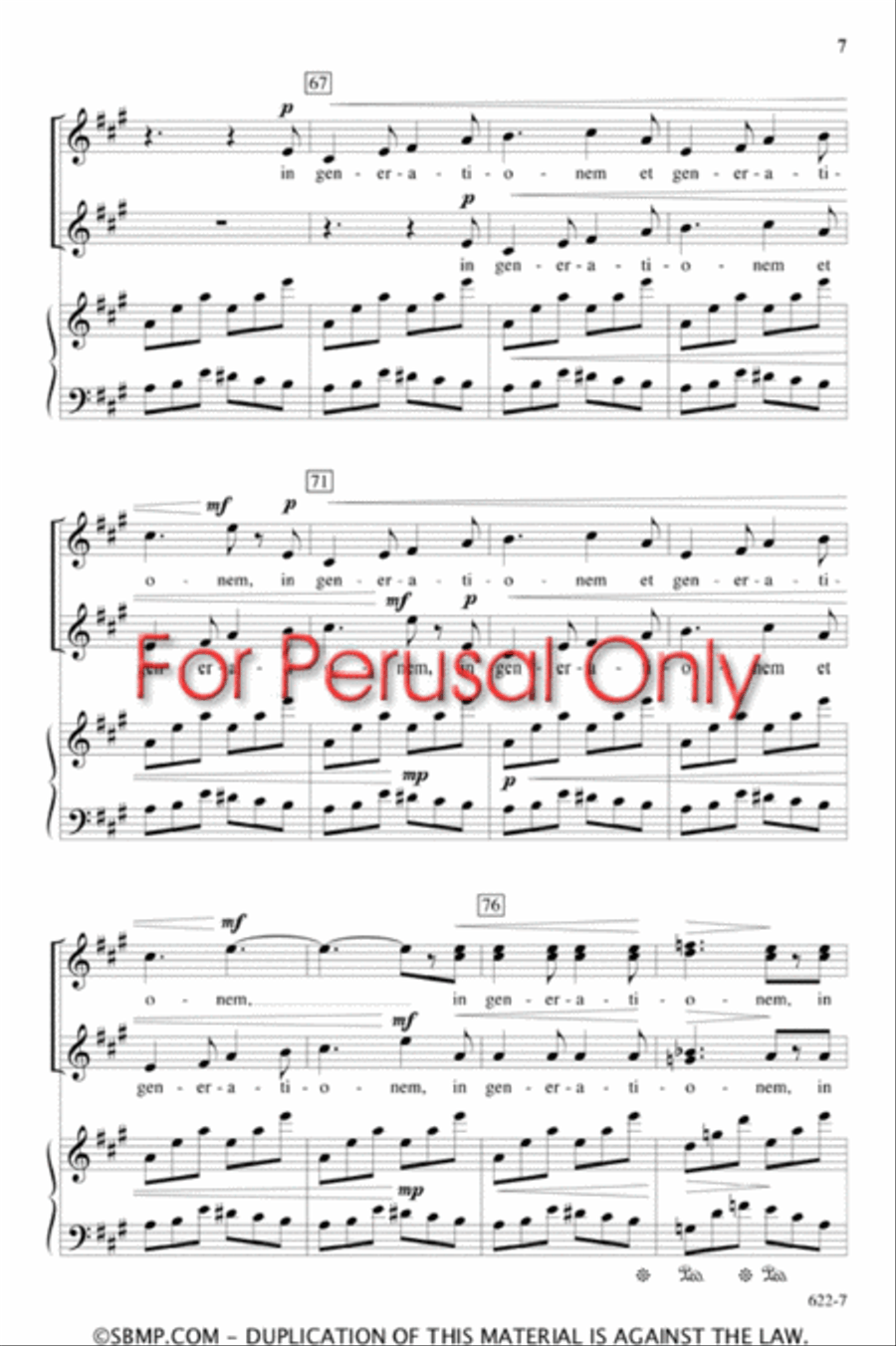 Jubilate Deo - SSA Octavo SSA scores gallery preview page 7