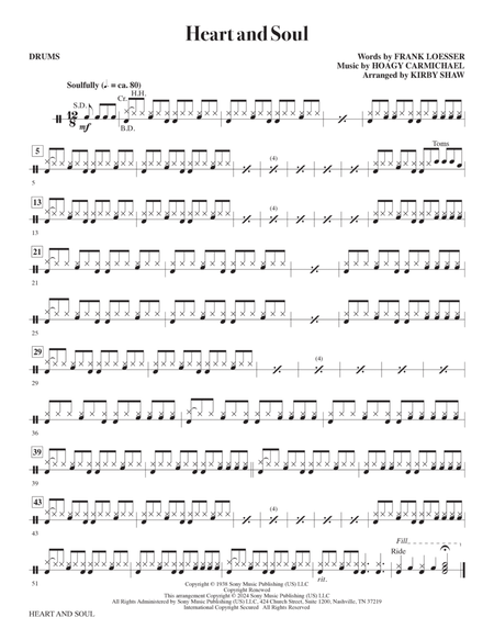 Heart and Soul (arr. Kirby Shaw) - Drums
