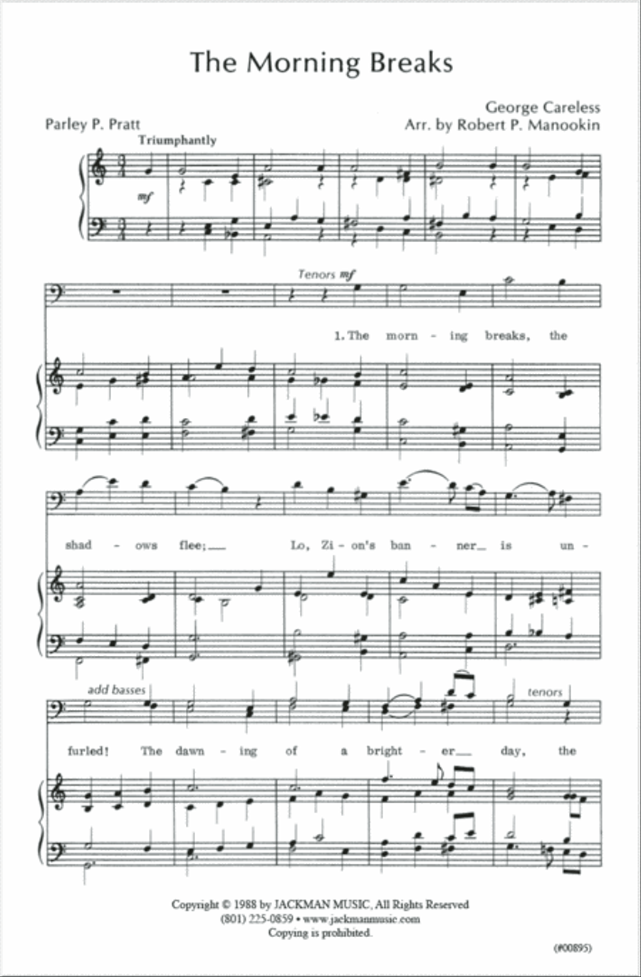 The Morning Breaks - SATB 4-Part scores gallery preview page 2