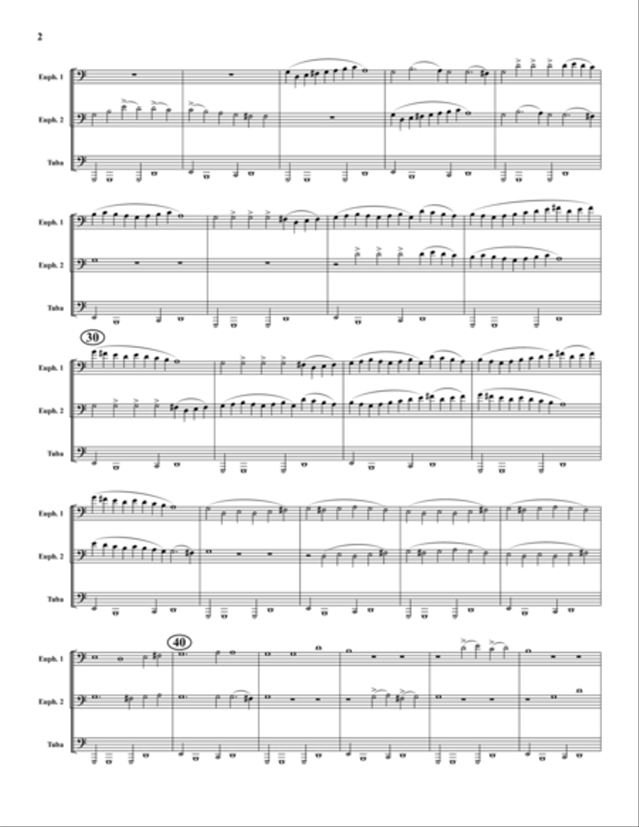 Zefiro Torna Zefiro Torna Brass Trio scores gallery preview page 2