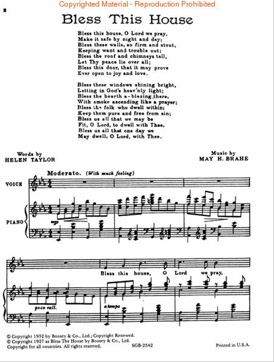Bless This House High Voice scores gallery preview page 2