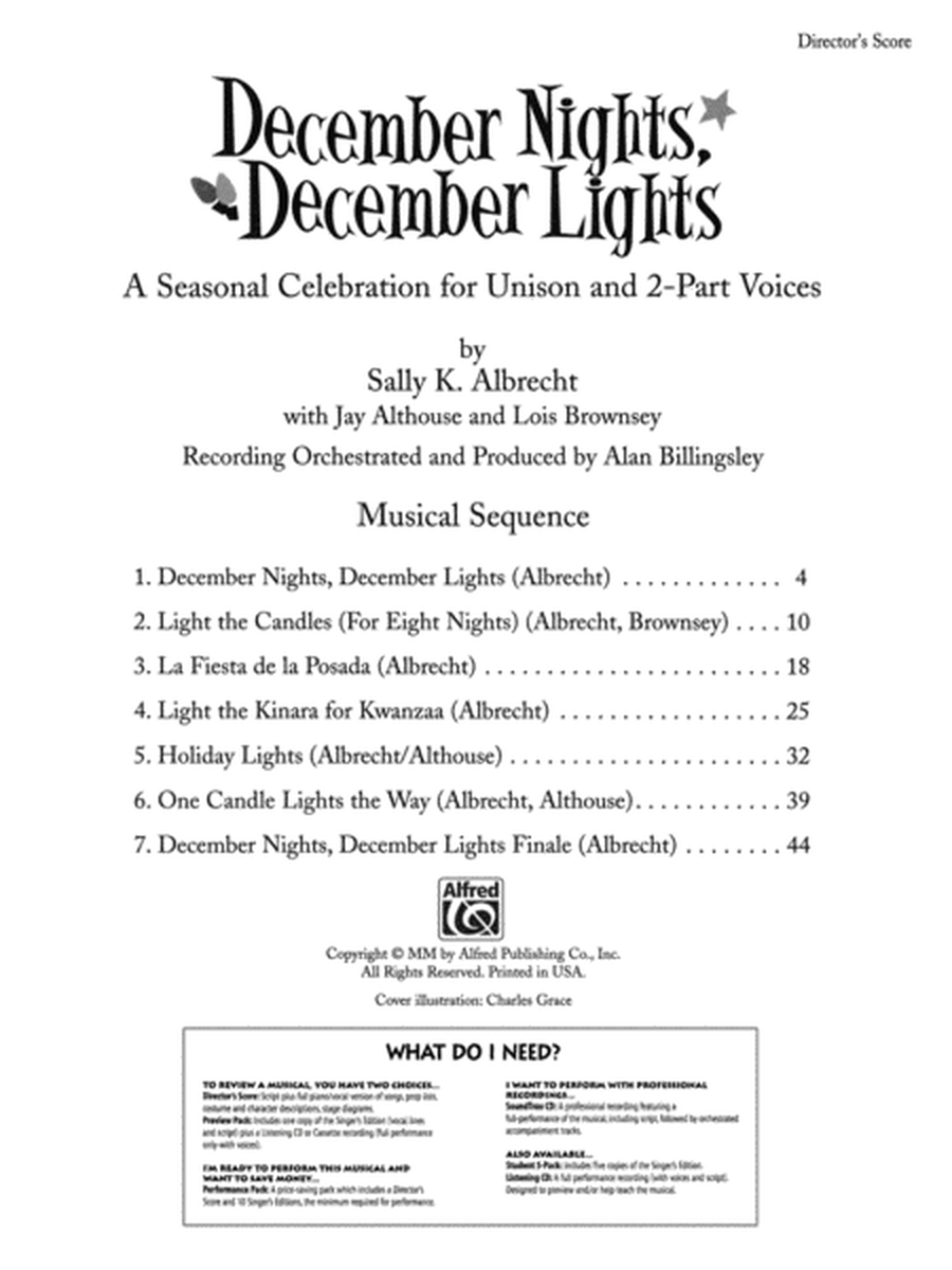 December Nights, December Lights - Score & Singer 5 Pak image number null