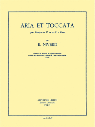 Aria Et Toccata (trumpet & Piano)