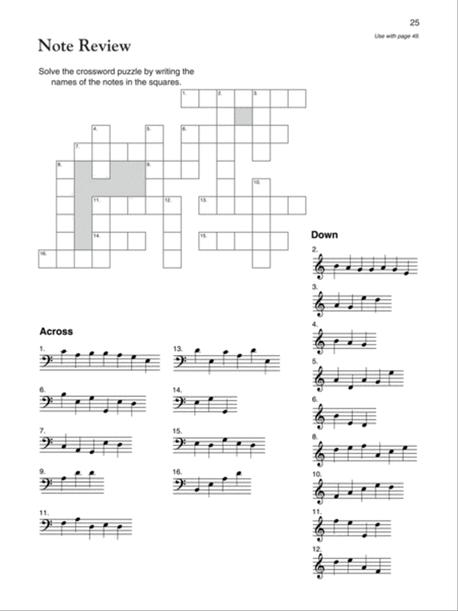 Alfred's Basic Adult Piano Course Notespeller, Book 1 Piano Method scores gallery preview page 4