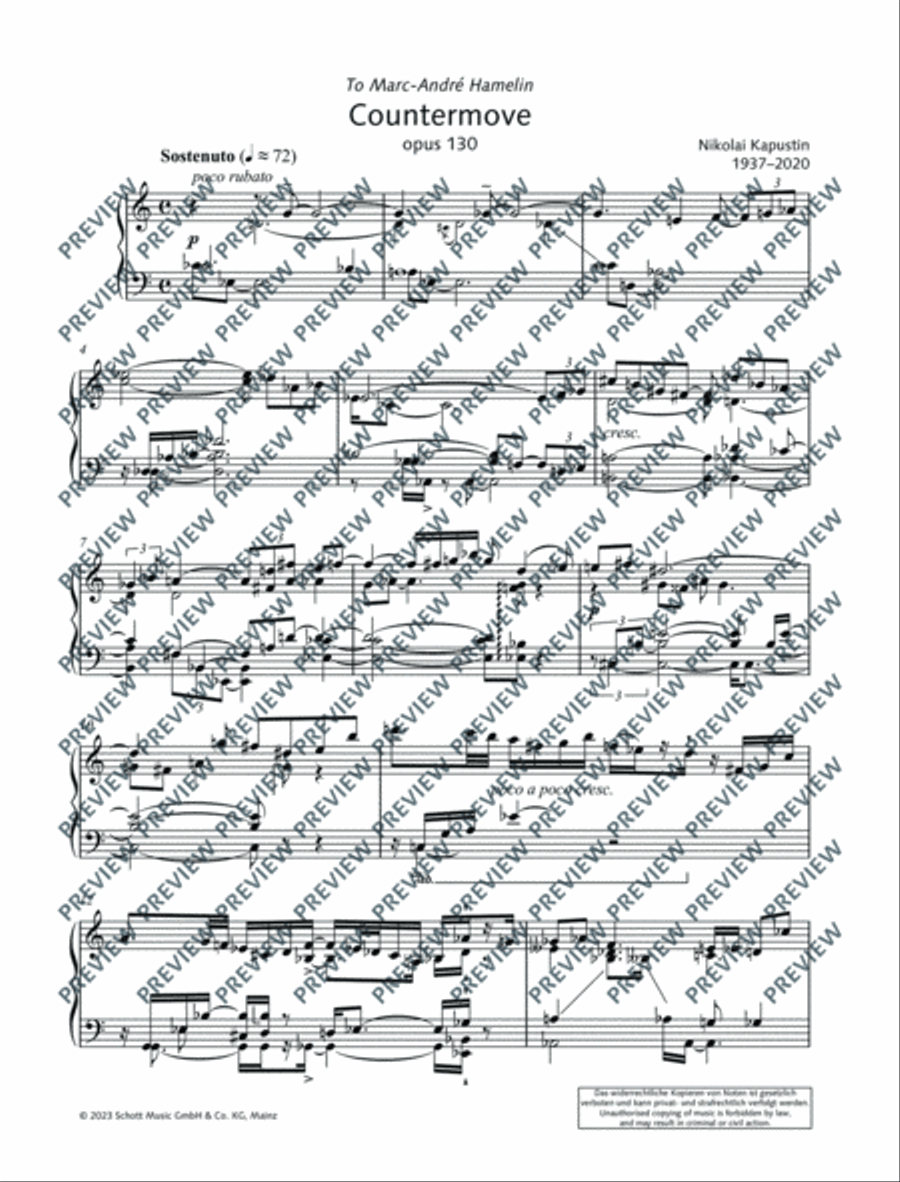 Countermove Piano Solo scores gallery preview page 4