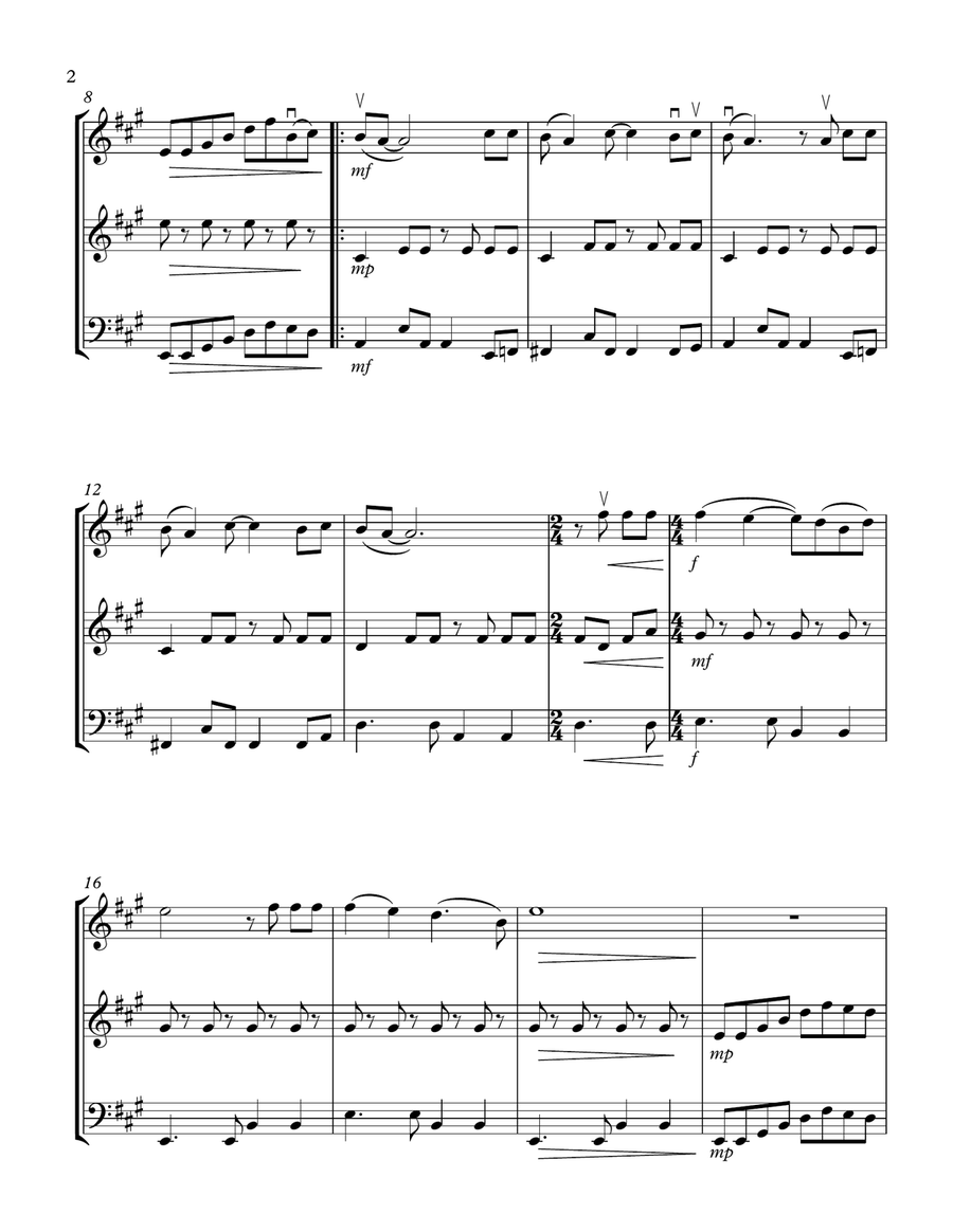 Oh, Pretty Woman String Trio scores gallery preview page 2
