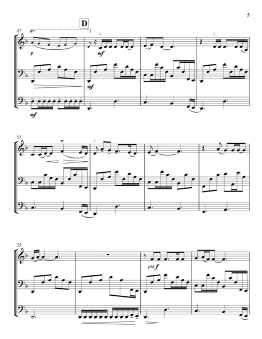 Nothing Else Matters String Trio scores gallery preview page 5