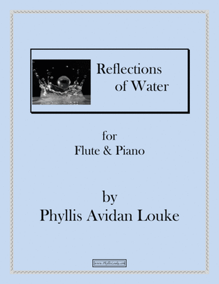 Book cover for Reflections of Water for Flute and Piano