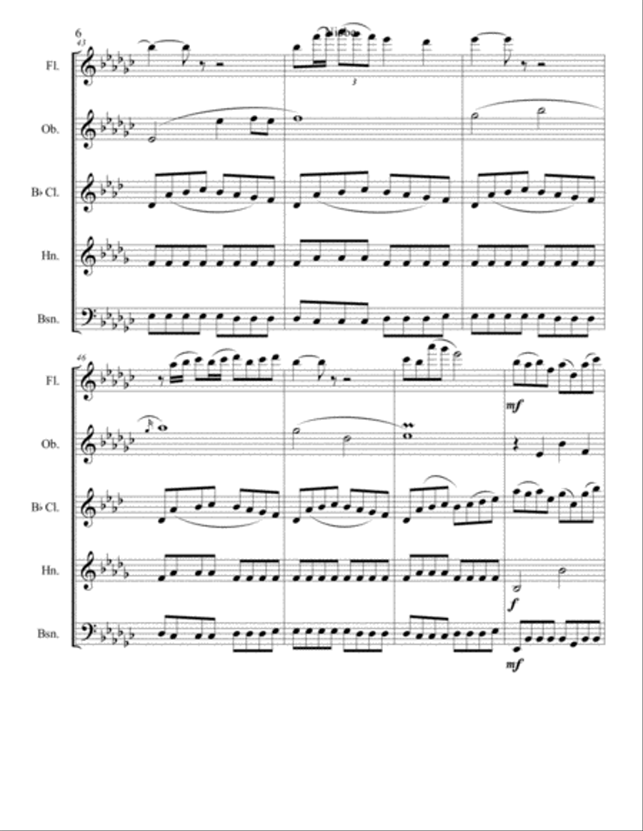 Niobe and the Weeping Rock for Woodwind Quintet Woodwind Quintet scores gallery preview page 6