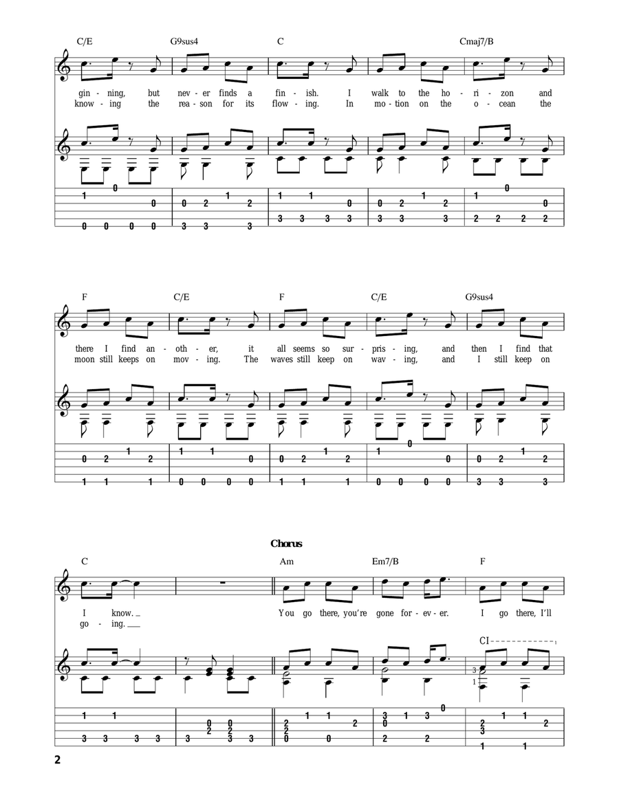 Anywhere Is Acoustic Guitar scores gallery preview page 2