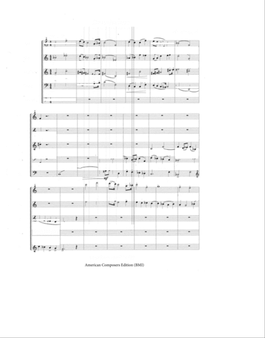 [Luening] Divertimento Woodwind Quintet scores gallery preview page 4