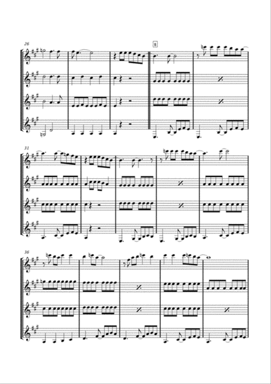 Time Warp Guitar Ensemble scores gallery preview page 4