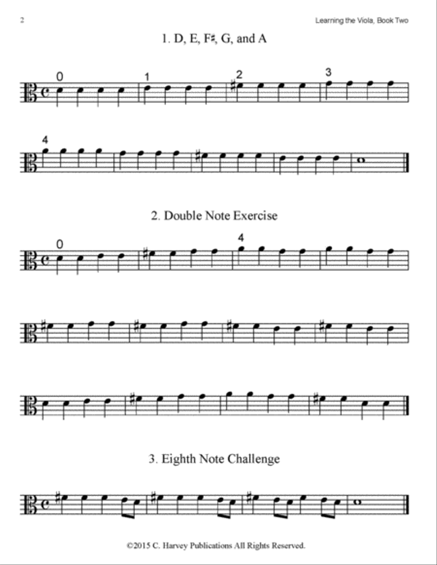 Learning the Viola, Book Two Viola scores gallery preview page 2