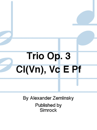 Book cover for Trio D-Moll Op. 3