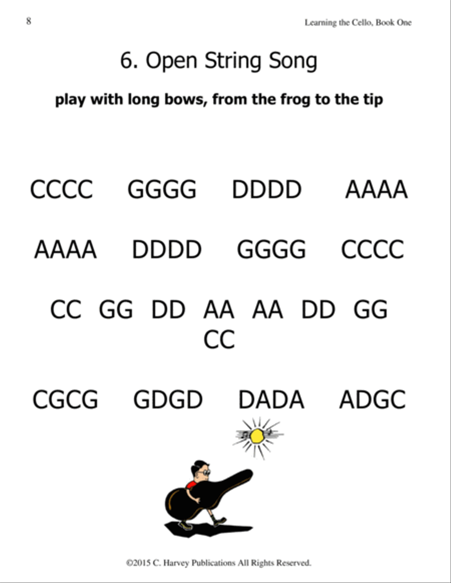Learning the Cello, Book One Cello scores gallery preview page 4