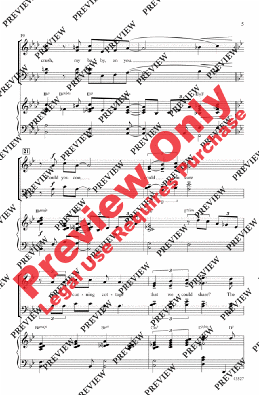 I've Got a Crush on You 4-Part scores gallery preview page 5