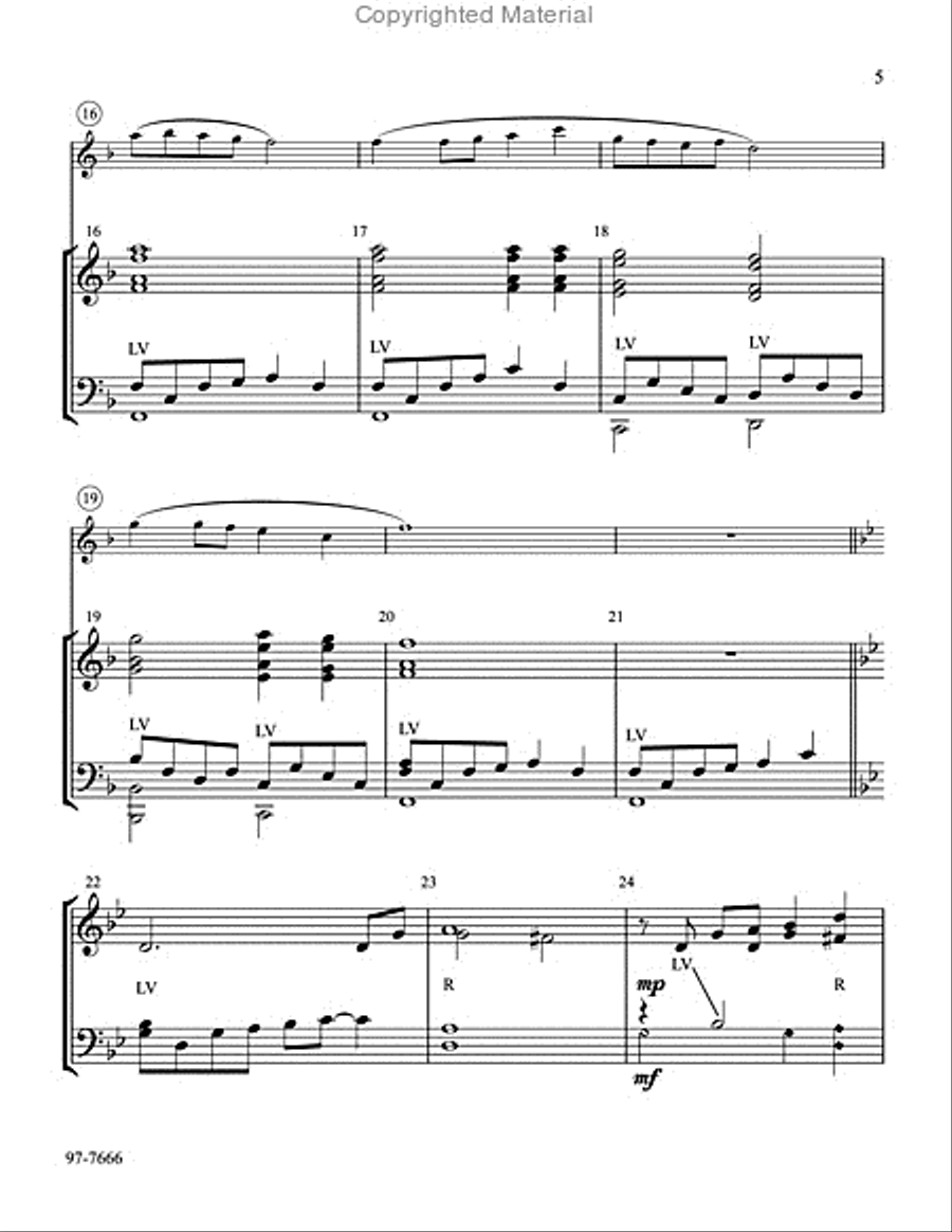 When I Survey the Wondrous Cross (Lamb) Handbell Choir scores gallery preview page 3