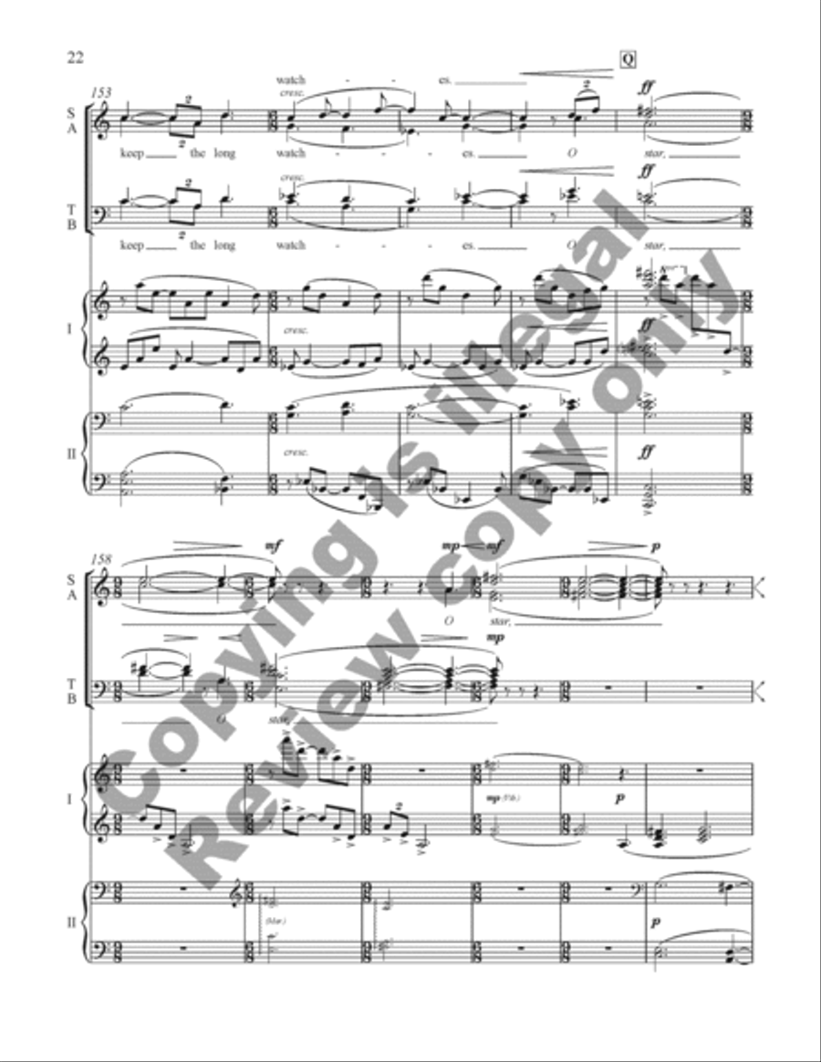 American Triptych: III. Mariner's Carol (Choral Score) 4-Part scores gallery preview page 22