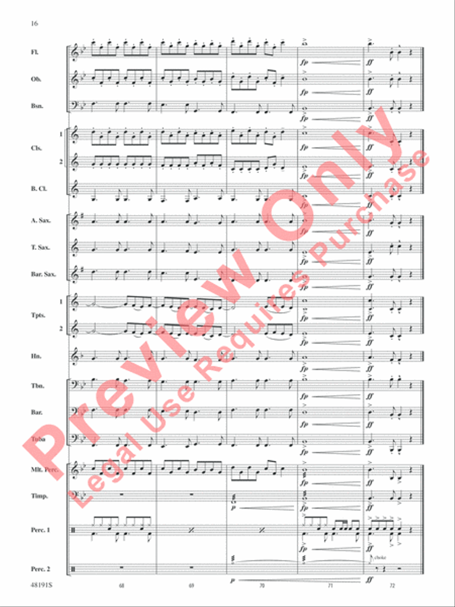 The Never Ending Story Concert Band scores gallery preview page 17