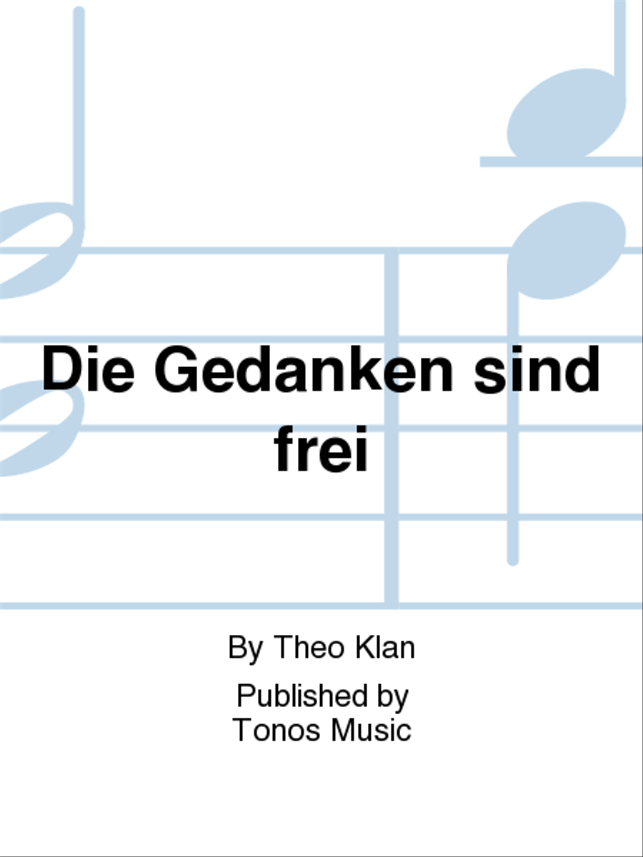 Die Gedanken sind frei A Cappella scores gallery preview page 1