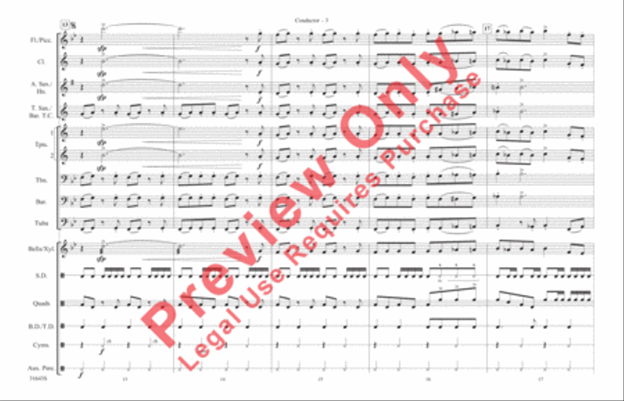 Play That Funky Music Marching Band scores gallery preview page 4
