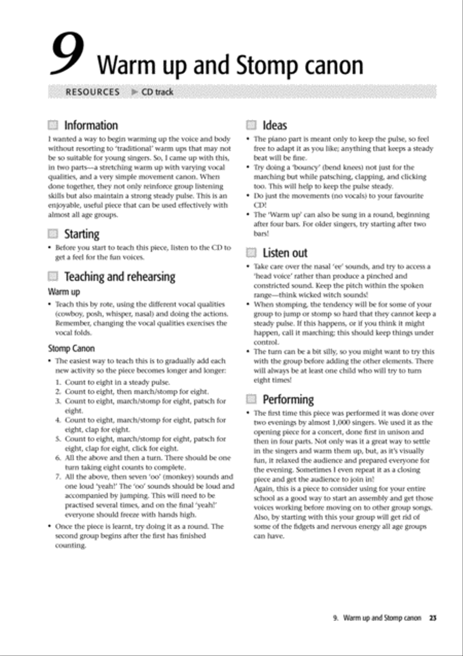 Young Voiceworks Unison Choir scores gallery preview page 25
