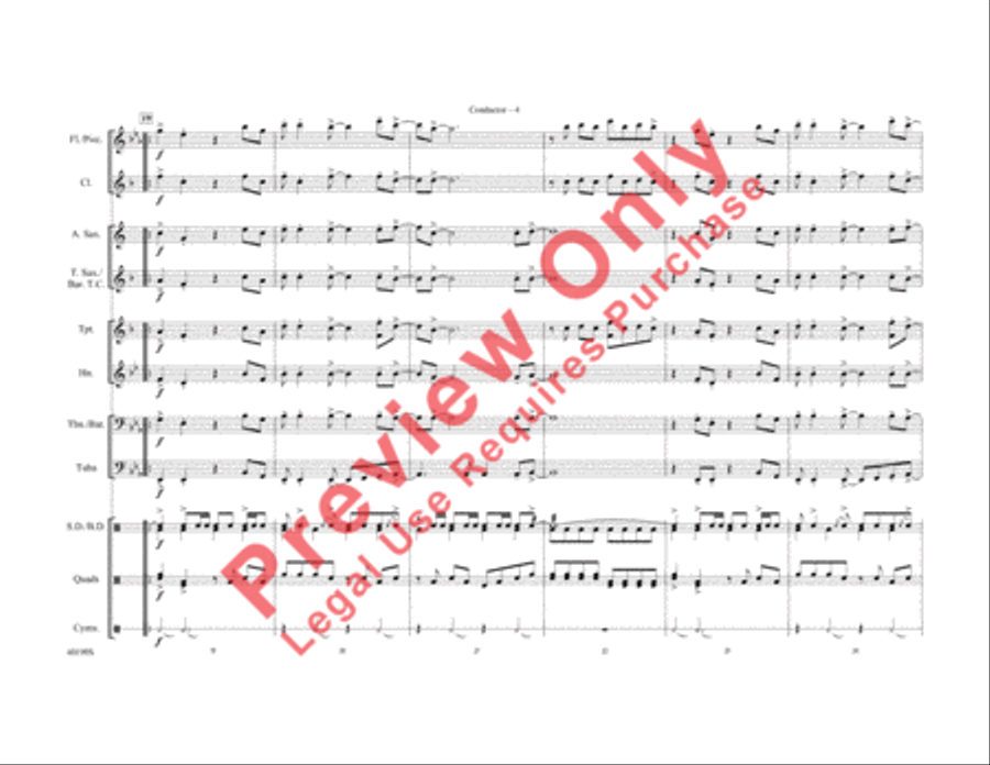 Rock and Roll All Nite Rock and Roll All Nite Marching Band scores gallery preview page 5