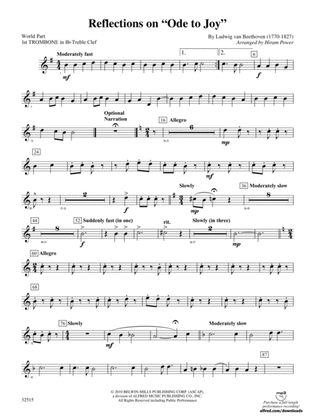 Reflections on "Ode to Joy": (wp) 1st B-flat Trombone T.C.