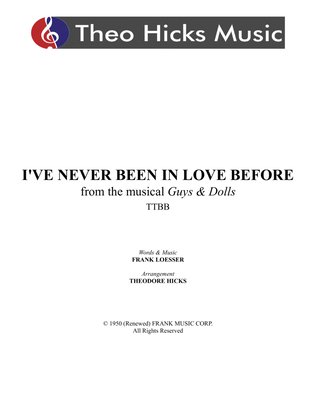Book cover for I've Never Been In Love Before