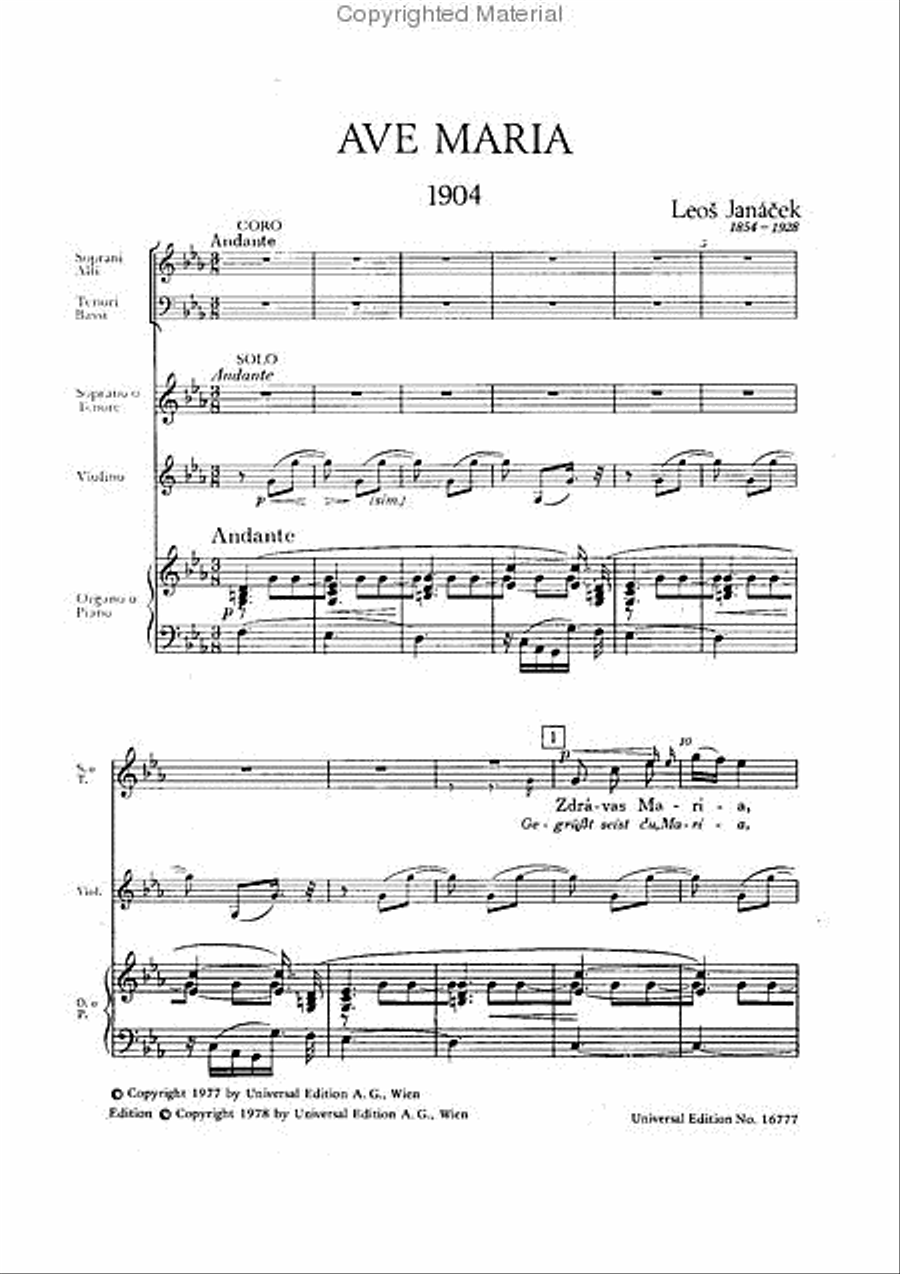 Ave Maria Ave Maria 4-Part scores gallery preview page 2