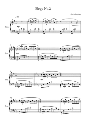 Elegy No.2 for Solo Piano