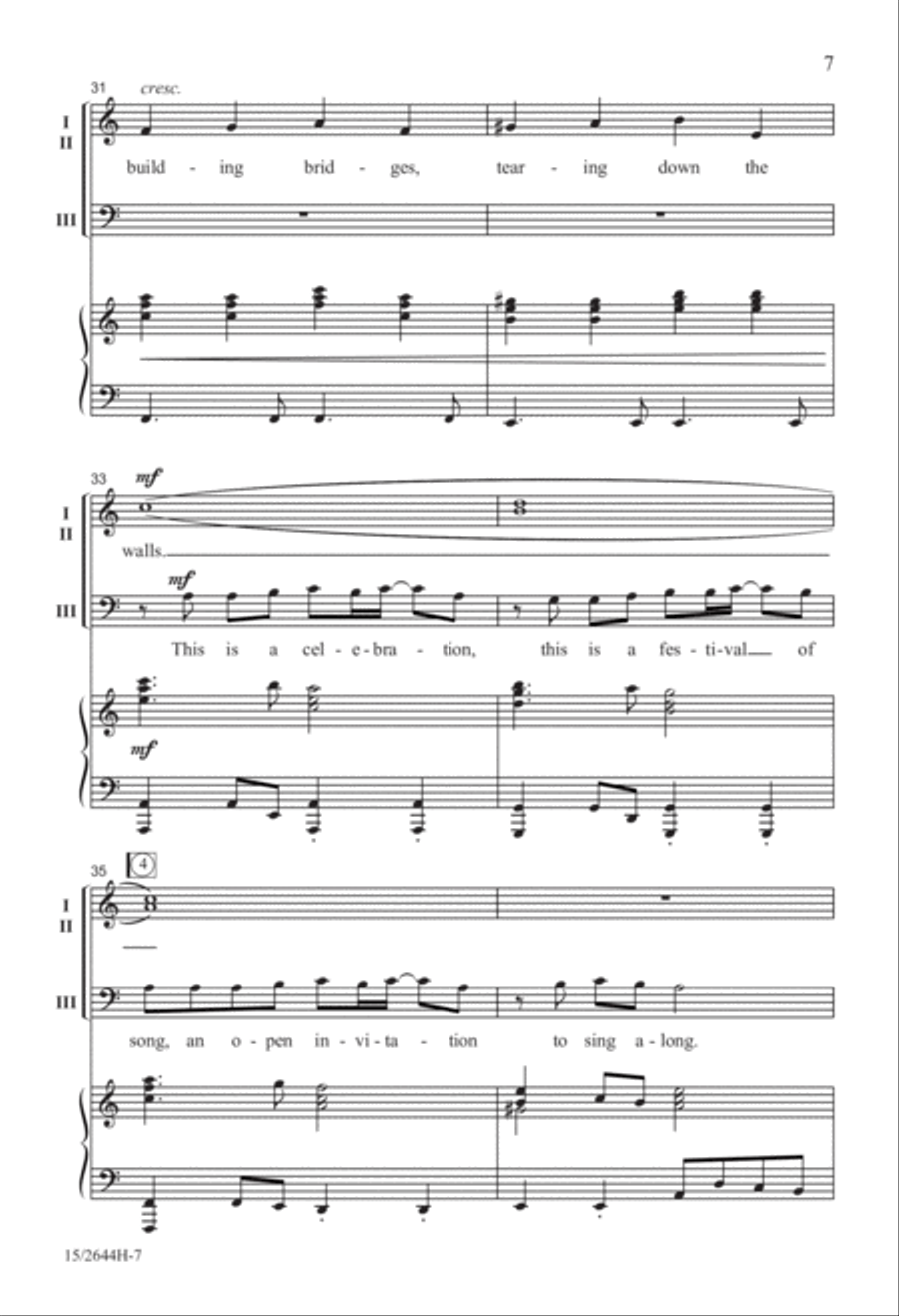 This Is a Celebration! 3-Part scores gallery preview page 7