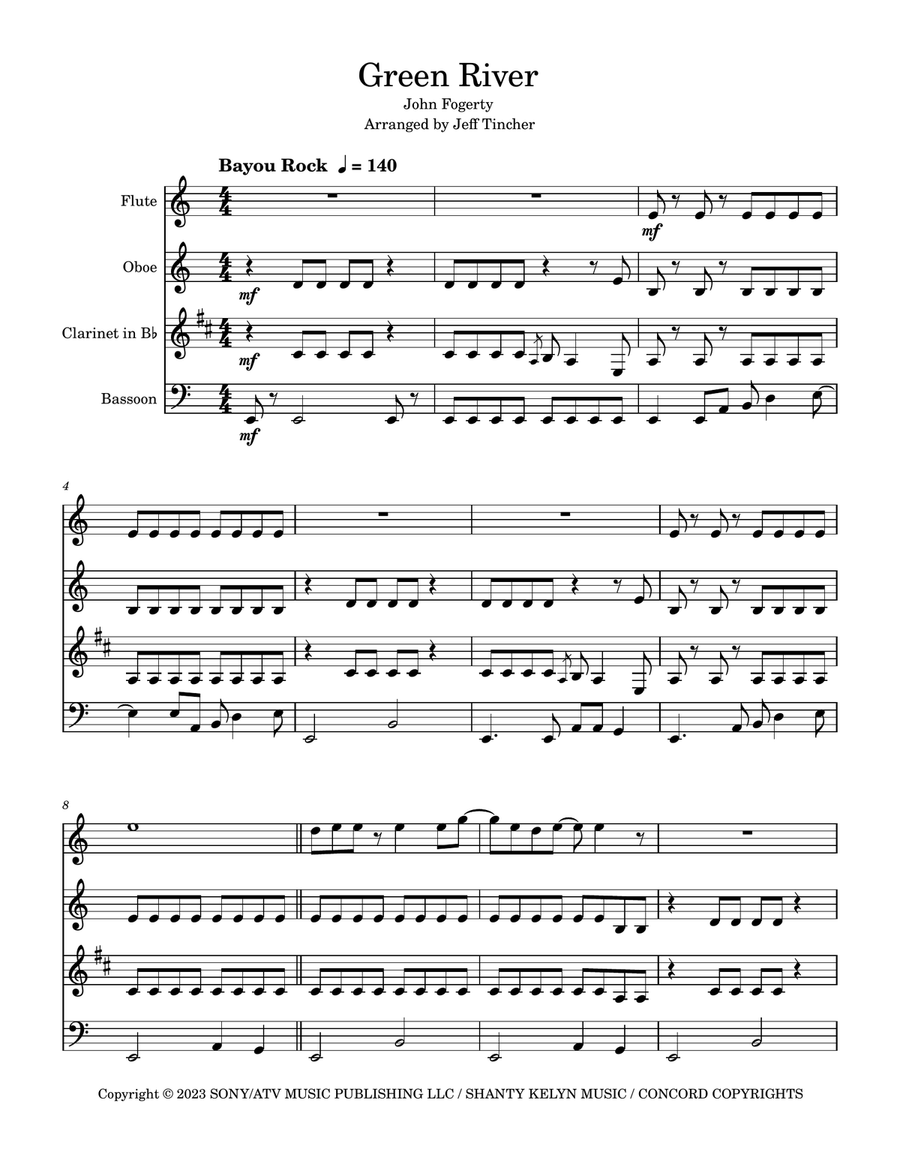 Green River Woodwind Quartet scores gallery preview page 2