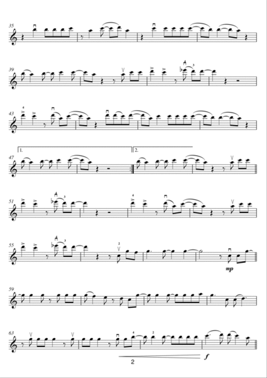 Let Go For Tonight Piano scores gallery preview page 2