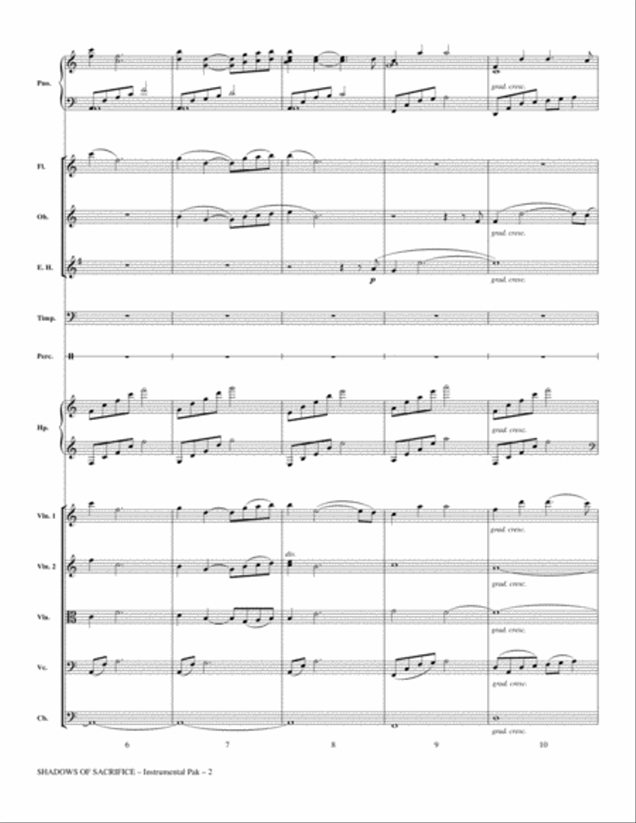 Shadows of Sacrifice - Full Score Choir scores gallery preview page 2