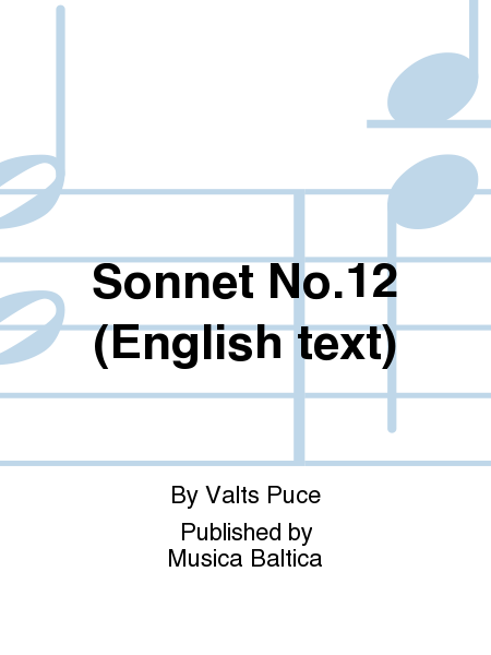 Sonnet No. 12