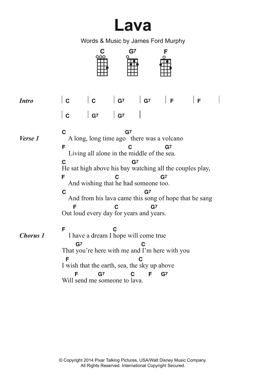 Lava from Lava Piano Vocal Guitar Digital Sheet Music Sheet Music Plus