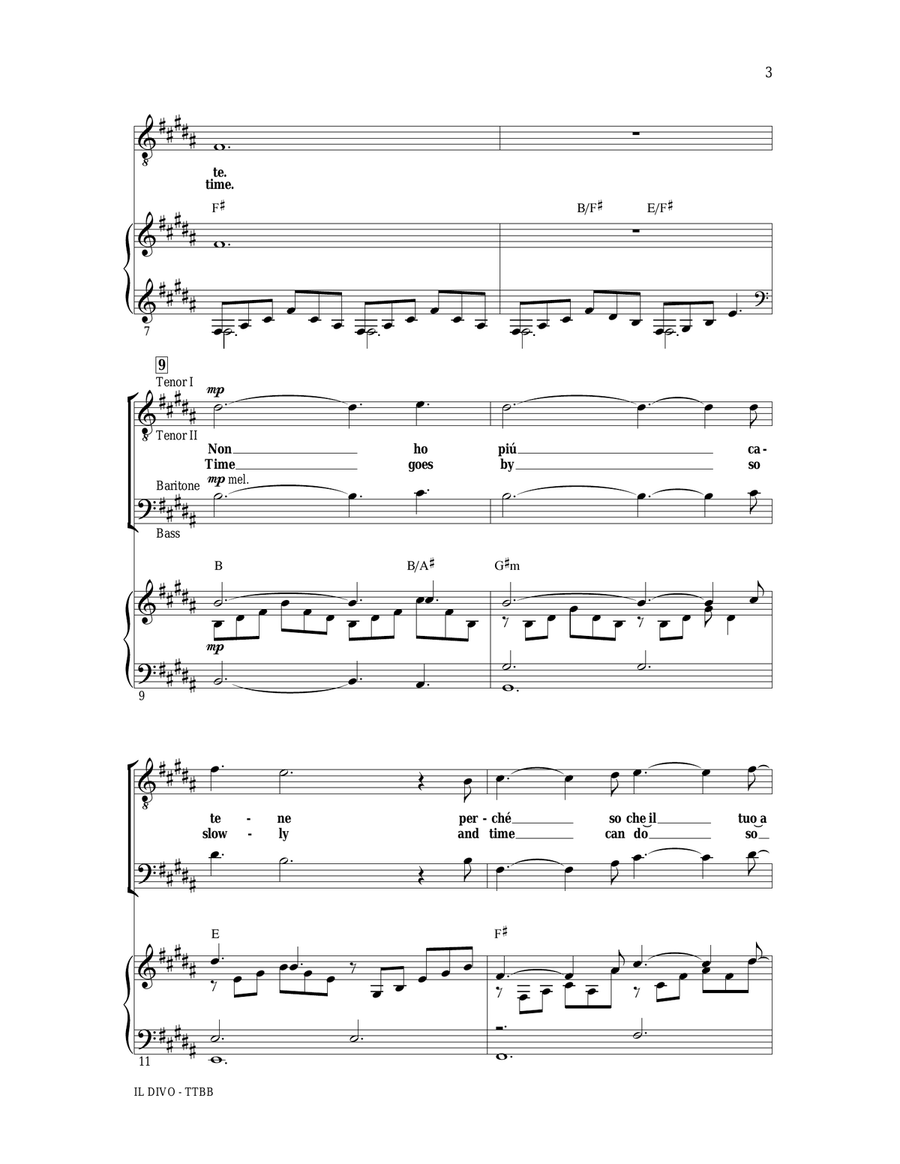 Unchained Melody TTBB scores gallery preview page 2
