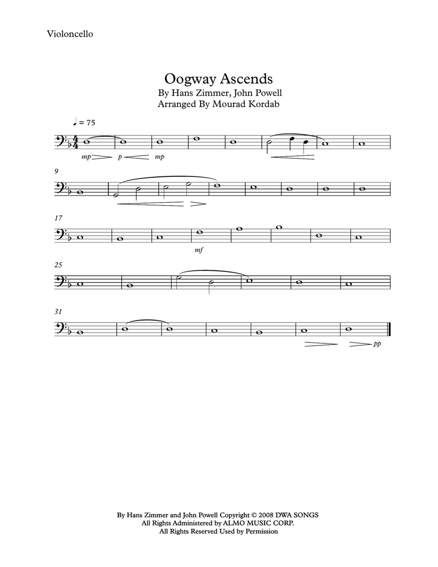 Oogway Ascends String Orchestra scores gallery preview page 2