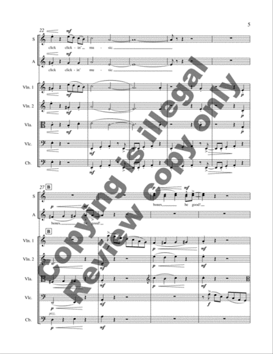 Dreams and Dances: 1. Bones Be Good! (SSA Full Score)