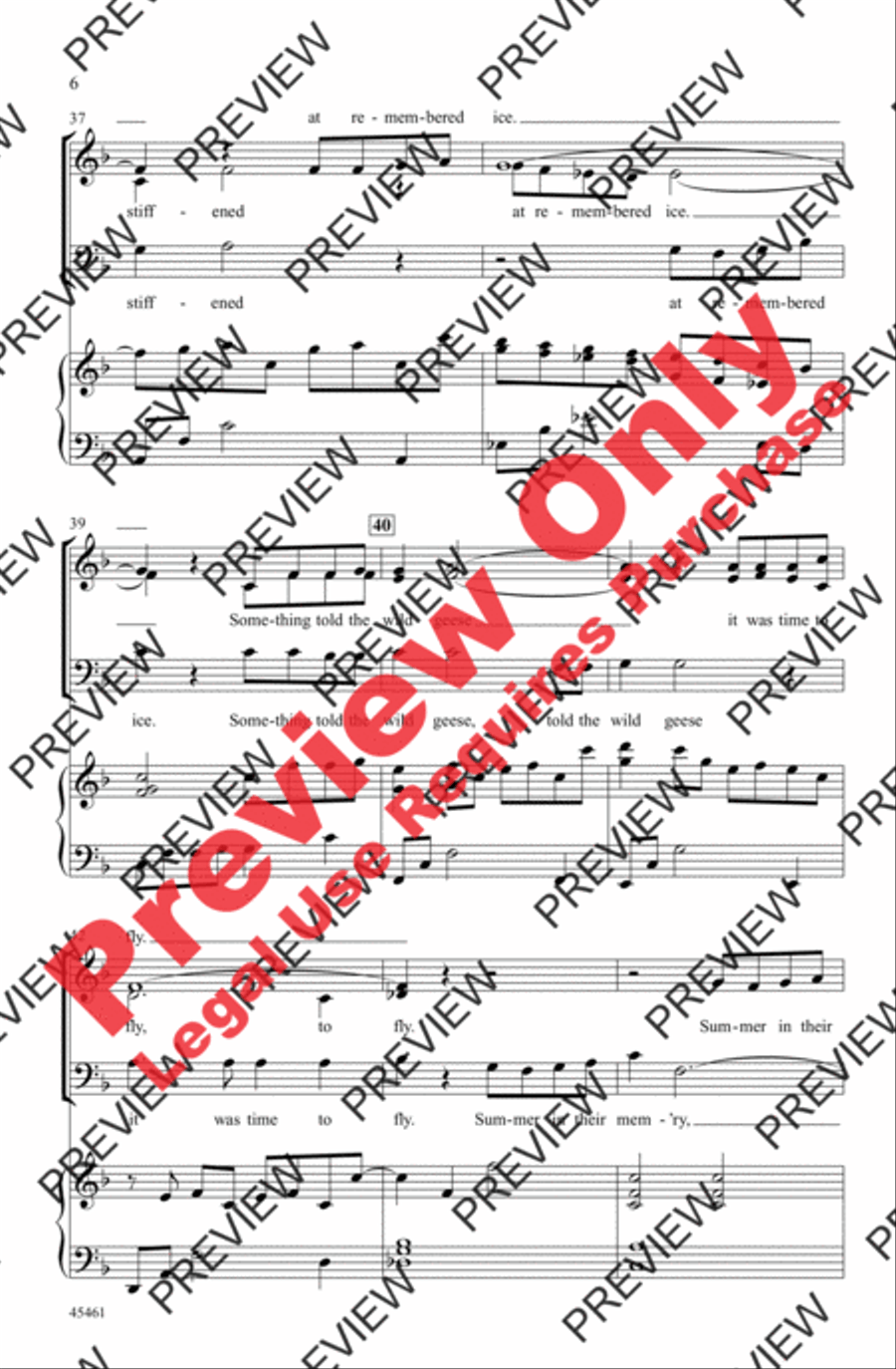 Something Told the Wild Geese 3-Part scores gallery preview page 6