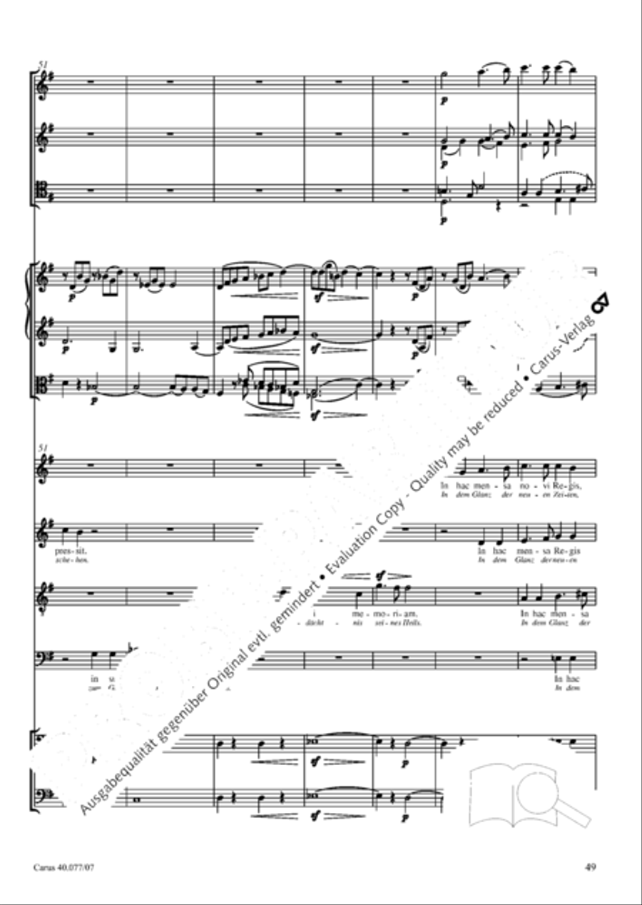 Lauda Sion 4-Part scores gallery preview page 62