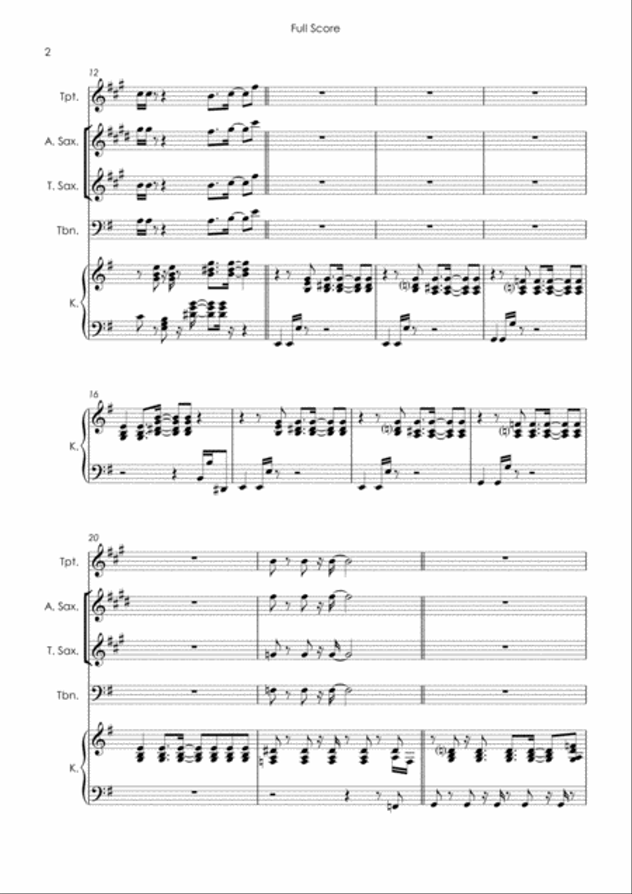 Don't You Worry 'bout A Thing Tenor Saxophone scores gallery preview page 4