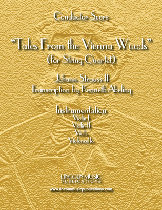 Book cover for Tales From the Vienna Woods (for String Quartet)