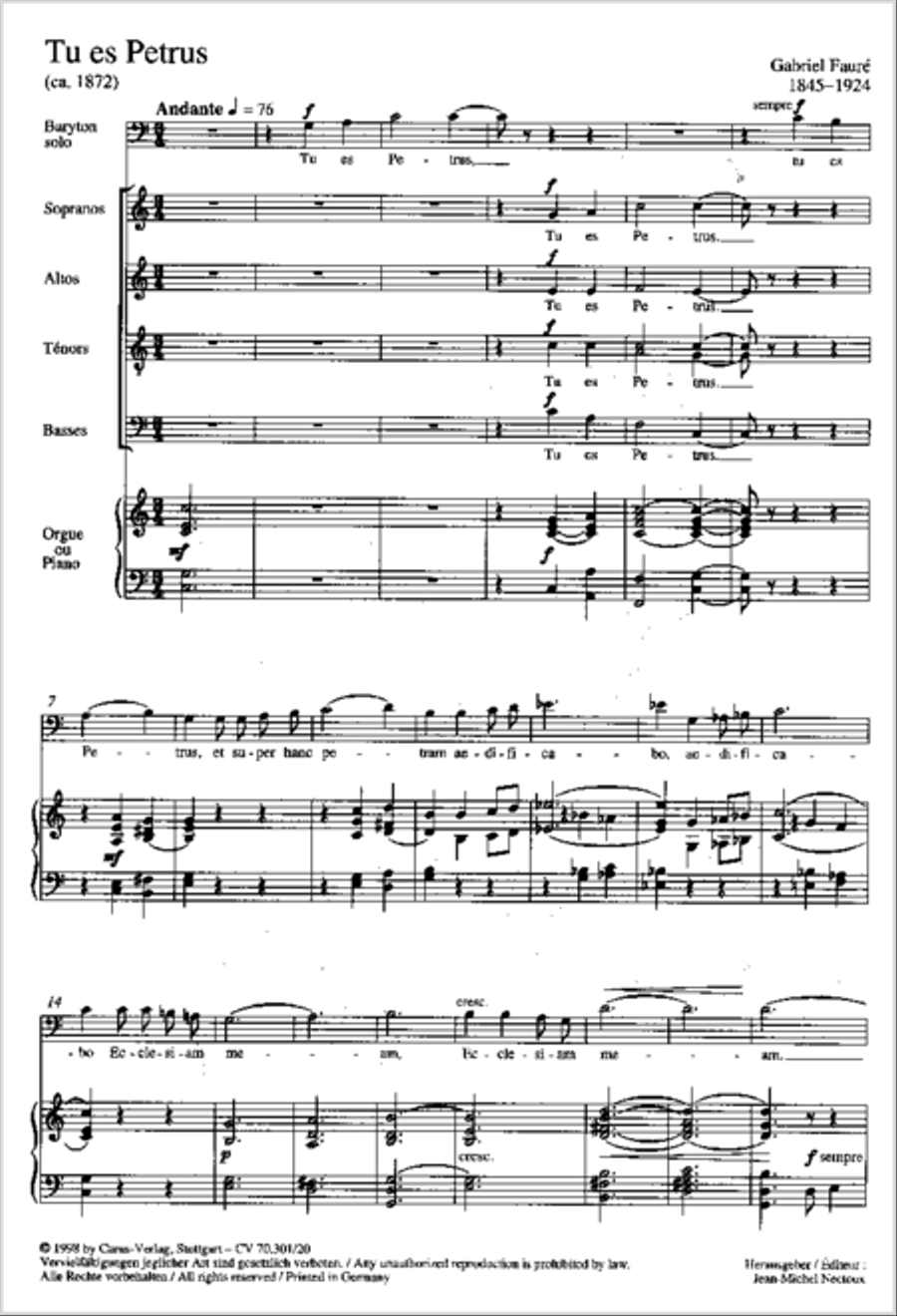Tu es Petrus Tu es Petrus 4-Part scores gallery preview page 6
