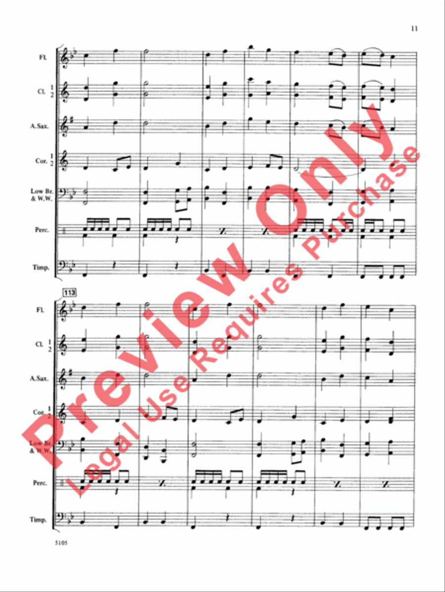 Wildwind Overture Concert Band scores gallery preview page 12