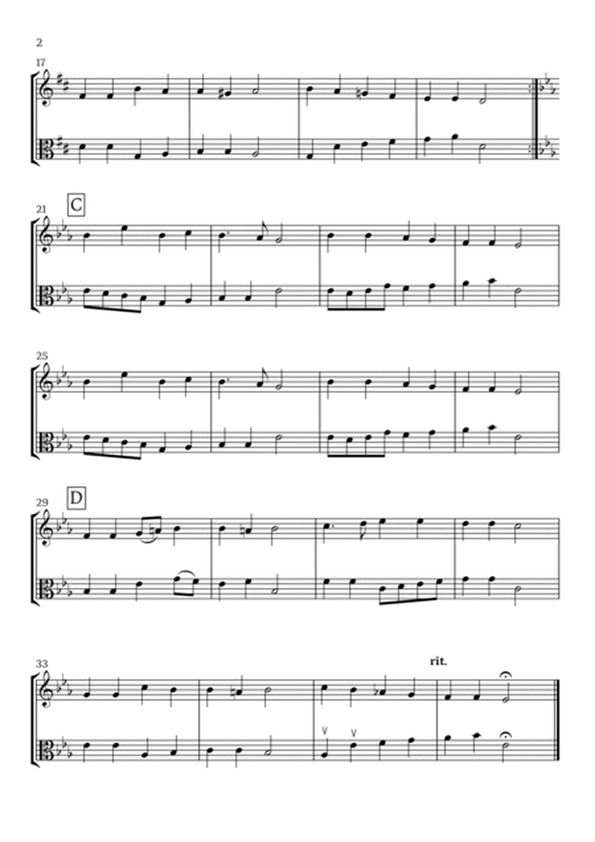 At the Lamb's High Feast We Sing (Violin and Viola) - Easter Hymn image number null